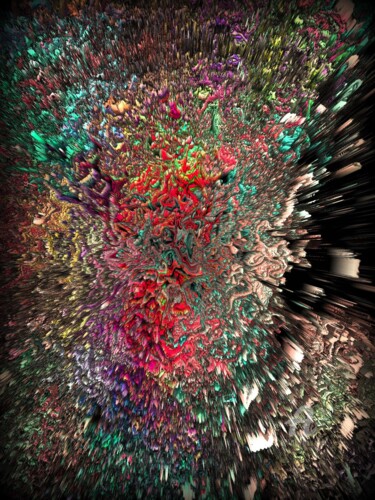 Цифровое искусство под названием "Samoura" - Jean Philippe Desmoulins, Подлинное произведение искусства, 3D моделирование
