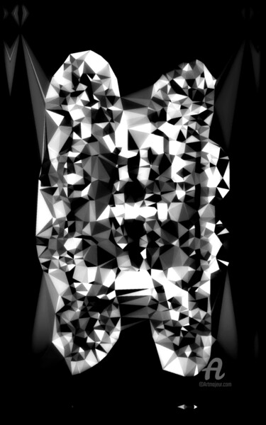 Grafika cyfrowa / sztuka generowana cyfrowo zatytułowany „Connected” autorstwa Jean Philippe Desmoulins, Oryginalna praca, m…
