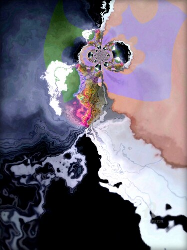 Цифровое искусство под названием "bubble trip" - Jean Philippe Desmoulins, Подлинное произведение искусства, 3D моделирование