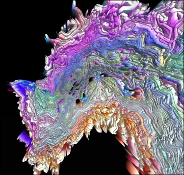 Arte digital titulada "LiquiD" por Jean Philippe Desmoulins, Obra de arte original, Modelado 3D