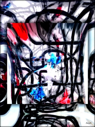 Arts numériques intitulée "Santi / remix" par Jean Philippe Desmoulins, Œuvre d'art originale, Acrylique
