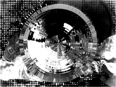 Grafika cyfrowa / sztuka generowana cyfrowo zatytułowany „Dark Vibe” autorstwa Jean Philippe Desmoulins, Oryginalna praca, m…