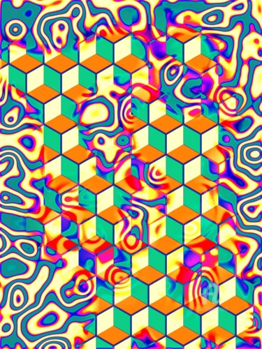 Digitale Kunst mit dem Titel ""Smoby" remixe Acid…" von Jean Philippe Desmoulins, Original-Kunstwerk, 3D Modellierung