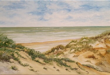 Painting titled "Dunes" by Jean-Philippe Guffroy, Original Artwork, Oil