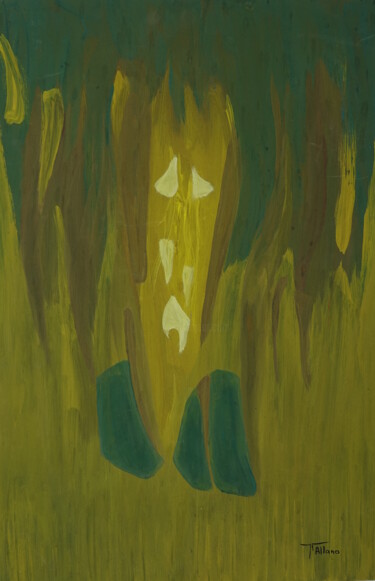 Malerei mit dem Titel "Autre cri" von Jean-Pierre Allano, Original-Kunstwerk, Acryl