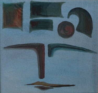 Malerei mit dem Titel "Être" von Jean-Pierre Allano, Original-Kunstwerk, Acryl
