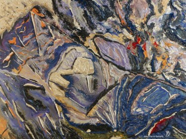 Pittura intitolato "De Vagues Rochers -…" da Jean-Pierre Beillard, Opera d'arte originale, Acrilico
