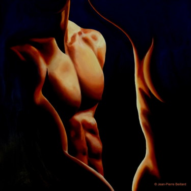 Ombres mêlées Peinture intitulée "Ombres mêlées" par Jean-Pierre Beillard, Œuvre d'art originale, Huile