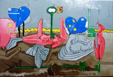 Schilderij getiteld "Grand écart de la V…" door Jean-Pierre Beillard, Origineel Kunstwerk, Acryl