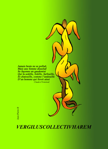 Digitale Kunst mit dem Titel "«Botaniculs» Erotis…" von Jean-Pierre Beillard, Original-Kunstwerk, Acryl