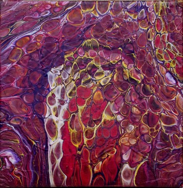 Painting titled "Acrylic Fluid Art 2…" by Jean-Pierre Beillard, Original Artwork, Acrylic