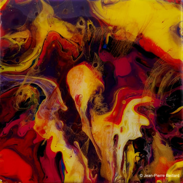 Painting titled "Acrylique Fluid Art…" by Jean-Pierre Beillard, Original Artwork, Acrylic