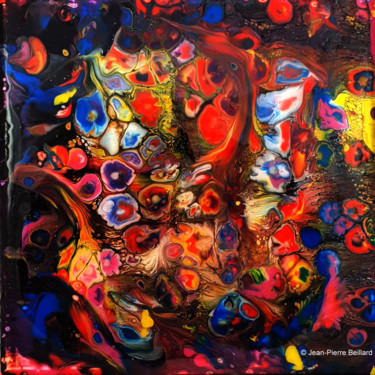 Painting titled "Acrylique Fluid Art…" by Jean-Pierre Beillard, Original Artwork, Acrylic