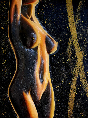 Pintura titulada "Nuse-ZenEauNue" por Jean-Pierre Beillard, Obra de arte original, Oleo