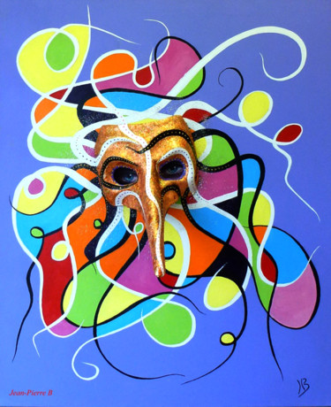Painting titled "Carnaval" by Jean-Pierre Beillard, Original Artwork, Acrylic