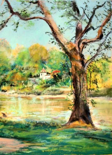 Painting titled "pastel-jpb-montigny…" by Jean Pierre Bernard, Original Artwork