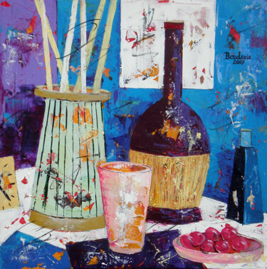 Peinture intitulée "Nature morte 3." par Jean-Pierre Borderie, Œuvre d'art originale, Acrylique Monté sur Châssis en bois