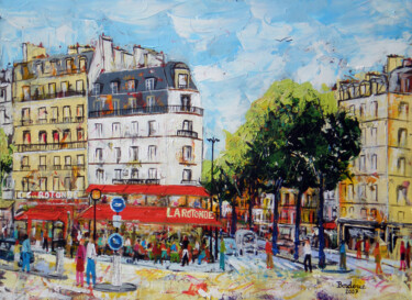 Painting titled "La rotonde" by Jean-Pierre Borderie, Original Artwork, Acrylic