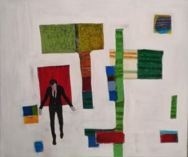 Painting titled "60's pop" by Jean-Pierre Cales, Original Artwork, Stained glass painting
