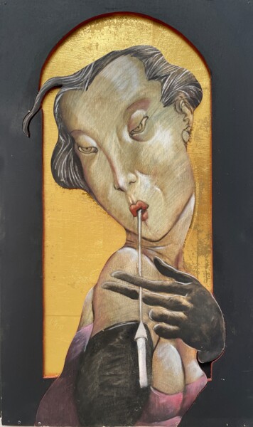 Peinture intitulée "Doux souvenirs, lon…" par Jean-Pierre Ceytaire, Œuvre d'art originale, Huile