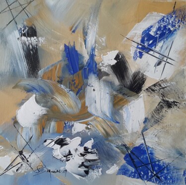 Painting titled "mouvements" by Jean-Pierre Duquaire, Original Artwork, Acrylic Mounted on artwork_cat.