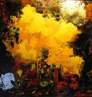 제목이 "Le bouquet jaune"인 미술작품 Jean-Pierre Duquaire로, 원작, 기름