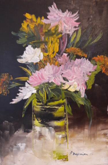 Malarstwo zatytułowany „Bouquet” autorstwa Jean-Pierre Duquaire, Oryginalna praca