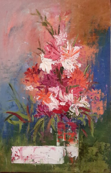 Painting titled "vase-couche.jpg" by Jean-Pierre Duquaire, Original Artwork