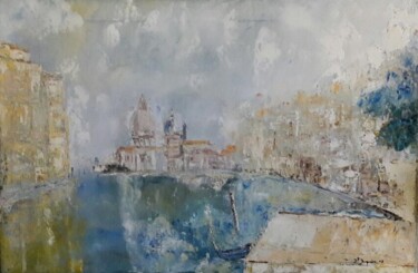 Pintura titulada "Venise" por Jean-Pierre Duquaire, Obra de arte original, Oleo