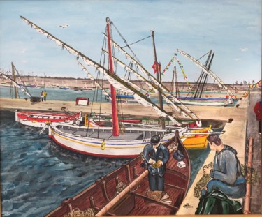 Pittura intitolato "LES POINTUS DE SETE" da Jean Pierre Fetis, Opera d'arte originale, Acrilico