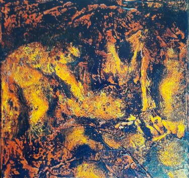 Peinture intitulée "EPHAÏSTOS" par Jean-Pierre Fouque, Œuvre d'art originale, Acrylique Monté sur Châssis en bois