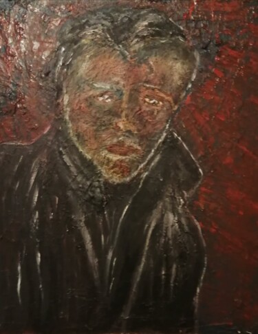 Malerei mit dem Titel "-PORTAIT- (Sous tit…" von Jean-Pierre Fouque, Original-Kunstwerk, Öl