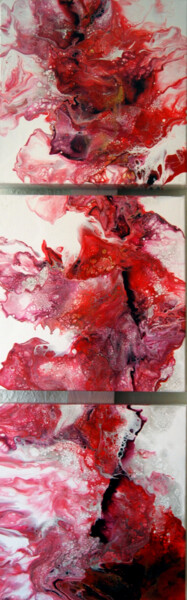 Peinture intitulée "tri rouge" par Jean Pierre Fourrey, Œuvre d'art originale, Acrylique