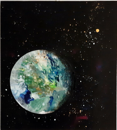 Malerei mit dem Titel "terre" von Jean Pierre Fourrey, Original-Kunstwerk, Acryl