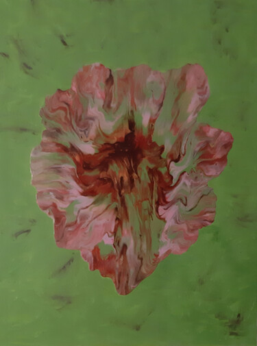 Peinture intitulée "fleur rose" par Jean Pierre Fourrey, Œuvre d'art originale, Acrylique