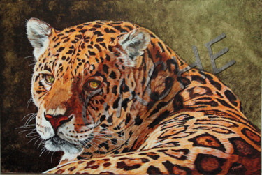 Картина под названием "jaguar01.jpg" - Gache, Подлинное произведение искусства, Акрил