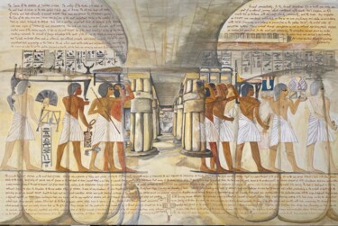 Peinture intitulée "Luxor" par Jean-Pierre Heim, Œuvre d'art originale, Acrylique