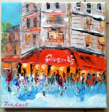 Painting titled "BRASSERIE PARIS LE…" by Jean Pierre Jumeaux, Original Artwork, Oil