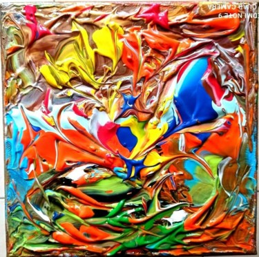 Painting titled "ABSTRACTION FLORALE" by Jean Pierre Jumeaux, Original Artwork, Acrylic