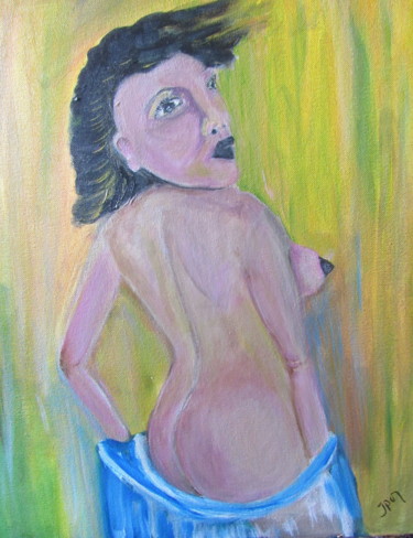 Painting titled "EVA" by Jean Pierre Maître, Original Artwork, Acrylic