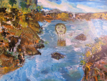 Malerei mit dem Titel "Nature" von Jean Pierre Maître, Original-Kunstwerk, Acryl