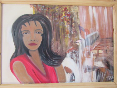 Painting titled "Miss nature" by Jean Pierre Maître, Original Artwork, Acrylic