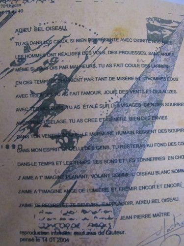 Εκτυπώσεις & Χαρακτικά με τίτλο "concorde 2" από Jean Pierre Maître, Αυθεντικά έργα τέχνης, Λιθογραφία