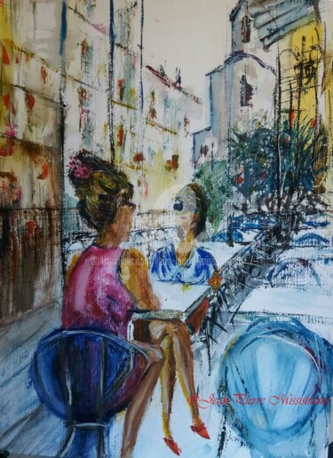 Painting titled ""Christine's au Pro…" by Jean-Pierre Missistrano, Original Artwork, Watercolor