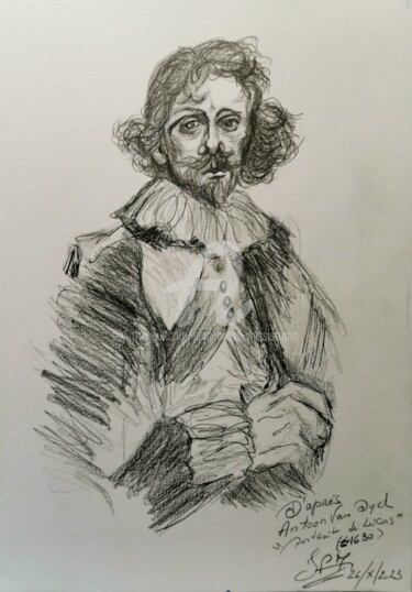 Drawing titled ""Lucas"" by Jean-Pierre Missistrano, Original Artwork, Pencil