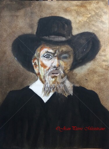 Painting titled "Le Dr. Tholinx, d'a…" by Jean-Pierre Missistrano, Original Artwork, Watercolor