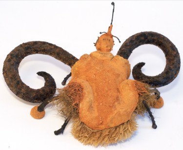 Sculpture intitulée "dragon-aux-tentacul…" par Jean-Pierre Pailler, Œuvre d'art originale