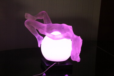 Sculpture intitulée "Lampe Léa" par Jean Pierre Picheny, Œuvre d'art originale, Résine
