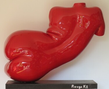 Sculpture intitulée "Rouge K2" par Jean Pierre Picheny, Œuvre d'art originale, Coulage