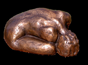 Sculpture intitulée "Jessy en galet" par Jean Pierre Picheny, Œuvre d'art originale, Bronze